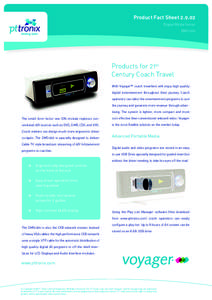 Product Fact SheetDigital Media Server DMS1200 Products for 21st Century Coach Travel