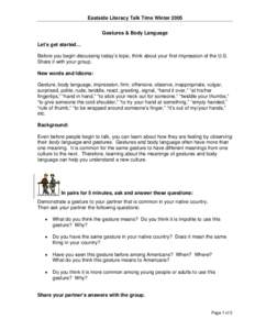 Microsoft Word - Topic 2 - Body Language.rtf