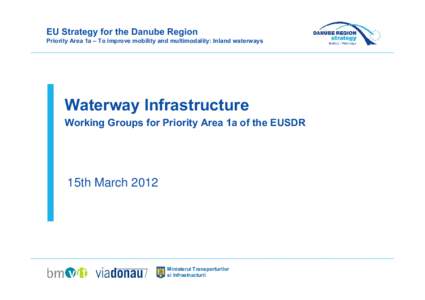 EU Strategy for the Danube Region Priority Area 1a – To improve mobility and multimodality: Inland waterways Waterway Infrastructure Working Groups for Priority Area 1a of the EUSDR