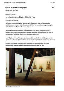 Les Rencontres d’Arles 2015: Review | British Journal of Photography