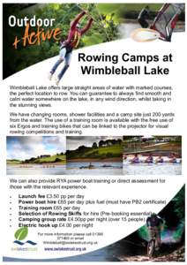 Rowing / Exmoor / Geography of Somerset / Wimbleball Lake