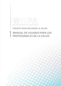 World Health Professions Alliance WHPA  1 TARJETA PARA MEJORAR LA SALUD