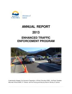 2013 Enhanced Traffic Enforcement Program Annual Report