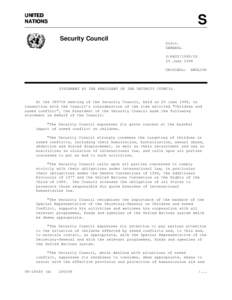 UNITED NATIONS S Security Council Distr.