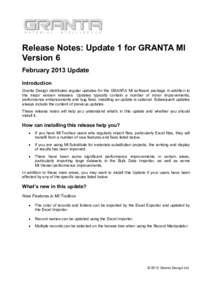 GRANTA MI 4.0 Release Notes