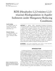 Bioremediation Journal, 9(1):1–8, 2005 c 2005 Taylor and Francis Inc. Copyright  ISSN: [removed]DOI: [removed][removed]