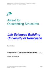 Fib Award for outstanding structures 2002 – Category of: Buildings Versatility of concrete as a structural medium