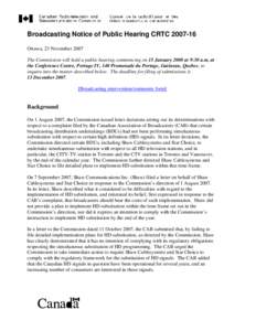 S&P/TSX Composite Index / Shaw Communications / Canada / Simultaneous substitution / Canadian Radio-television and Telecommunications Commission / CTV Television Network / Shaw Direct / CIVT-DT / Television in Canada / Economy of Canada / S&P/TSX 60 Index