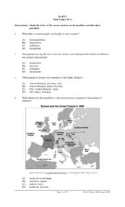 Public Examinations and Resources - World History[removed]August 2006