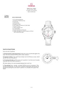 SPECIALITIES OLYMPIC COLLECTION Steel on leather strap Caliber