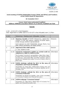 Frankfurt / Insurance / Stakeholder / Life insurance / Consumer protection / Europe / Economics / Economy of the European Union / European Insurance and Occupational Pensions Authority / European Union