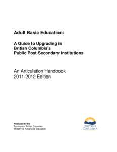 Vocational education / Adult education / High school / Higher education in Newfoundland and Labrador / Education / Educational stages / Community college