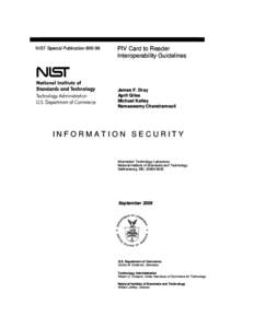 NIST SP[removed]PIV Card to Reader Interoperability Guidelines