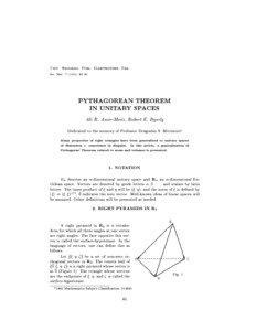 Matrix theory / Abstract algebra / Operator theory / Inner product space / Vector space / Matrix / Determinant / Pythagorean theorem / Theorems and definitions in linear algebra / Algebra / Mathematics / Linear algebra