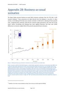 EMISSIONS GAP REPORT  A UNEP Synthesis Appendix 2B: Business-as-usual scenarios