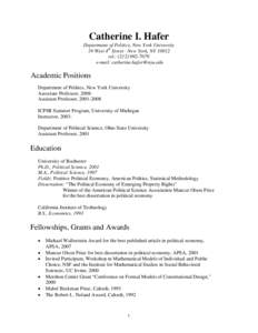 Microsoft Word - Hafer CV.doc