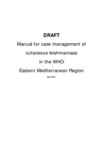 Manual for Case Management of