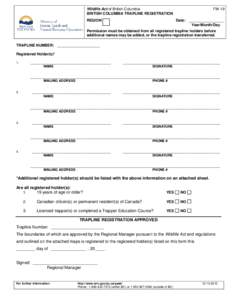 Microsoft Word - BC Trapline Registration Form.doc
