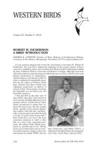 Volume 43, Number 4, 2012  Robert W. Dickerman: