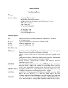 Research / Agricultural economics / American Journal of Agricultural Economics / Agricultural science / International agricultural research / International Food Policy Research Institute / Australian Agricultural and Resource Economics Society / Agriculture / Agricultural research / HarvestChoice