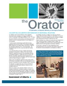 the  Orator Volume 2, Issue 1 March 2010