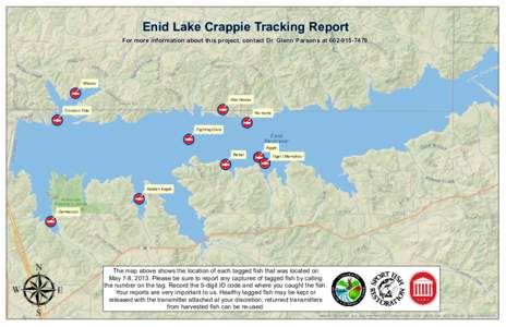 Enid Lake Crappie Tracking Report  For more information about this project, contact Dr. Glenn Parsons at[removed]Mizzou
