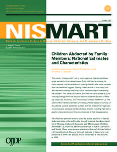 Children Abducted by Family Members: National Estimates and Characteristics