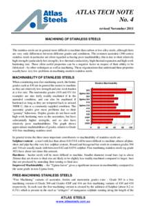 Microsoft Word - TN4-Machining stainless steels rev Nov 2011.doc