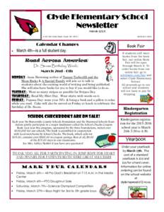 Clyde Elementary School Newsletter MarchOld Clyde Road, Clyde, NC 28721  •
