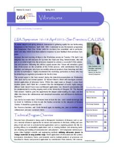 Volume 22, Issue 2  Spring 2012 Vibrations Ultrasonic Industry Association