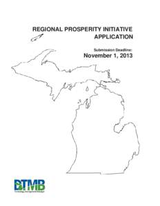 REGIONAL PROSPERITY INITIATIVE APPLICATION Submission Deadline: November 1, 2013