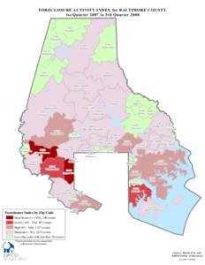 FORECLOSURE ACTIVITY INDEX for BALTIMORE COUNTY 1st Quarter 2007 to 3rd Quarter[removed]Freeland[removed]Manchester