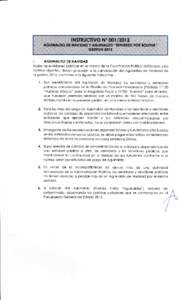 INSTRUCTIVO N° [removed]AGUINALDO DE NAVIDAD Y AGUINALDO 