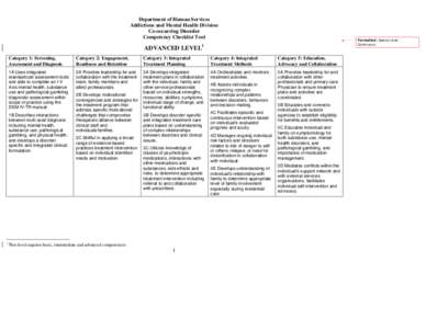 Microsoft Word - AMH Competency checklist.doc