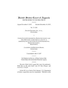 United States Court of Appeals FOR THE DISTRICT OF COLUMBIA CIRCUIT Argued November 9, 2015  Decided December 18, 2015