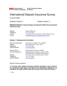 Canada Deposit Insurance Corporation Société d’assurance-dépôts du Canada