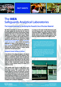 IAEA Safeguards Analytical Laboratories