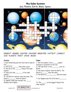 The Solar System Sun, Planets, Earth, Moon, Space 1 2