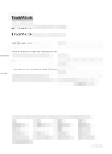 59530_InvoiceSide 1  London Oslo Singapore Stamford Please fill out and return to your local Tradewinds office (see listed below)