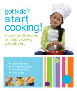 got kids?  start cooking! 4 dairy friendly recipes