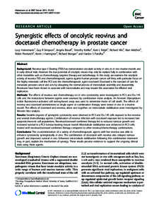 Heinemann et al. BMC Cancer 2011, 11:221 http://www.biomedcentral.com[removed] RESEARCH ARTICLE  Open Access