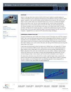 |  Aerospace Design and Optimization of a Launch Vehicle Transporter/Erector/Launcher Case Study overview