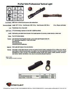 ProTac® 2AA Professional Tactical Light HIGH LOW  120