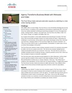 Customer Case Study  Agency Transforms Business Model with Webcasts and Video  Adobe Acrobat Reader 9 is required to view this video.