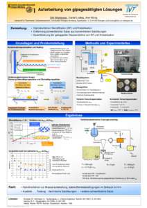 Aufarbeitung von gipsgesättigten Lösungen Lehrstuhl für Thermische Verfahrenstechnik Dirk Weckesser, Daniel Ludwig, Axel König
