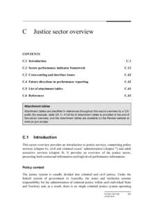 C  Justice sector overview CONTENTS C.1 Introduction