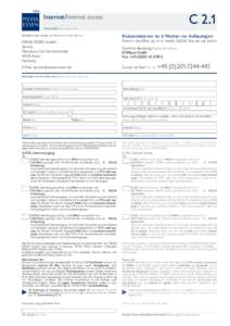 2016  C 2.1 Internet/Internet access Standtechnik/Stand engineering