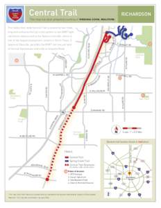 Central Trail  RICHARDSON This map has been prepared courtesy of VIRGINIA COOK, REALTORS. The twelve-foot-wide Central Trail is presently two miles