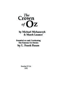 THE CROWN OF OZ  The Crown of