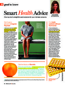 good to know  Smart Health Advice One top doc’s straightforward solutions for your intimate concerns  Don’t panic